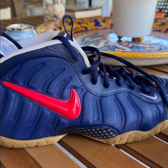 Nike Air Foamposite Pro USA sneakers in blue and red main image 5